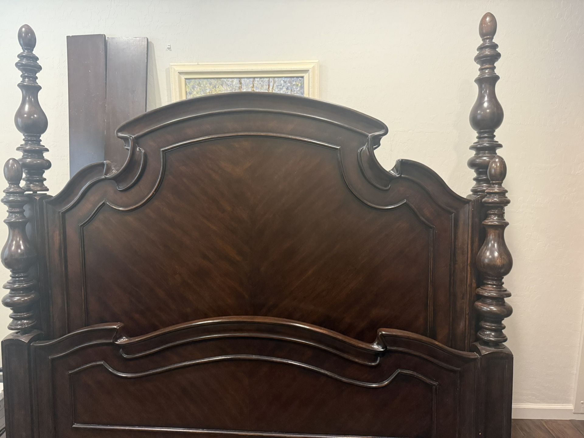 King Wood Bed Frame Only