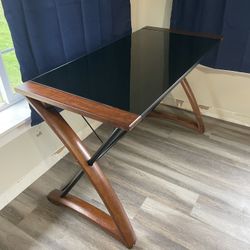 Glass/Wood Desk