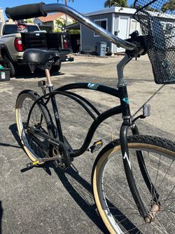 Beach Cruiser Bike with Basket