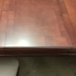 Beautiful Dining Room Table Cherry With Inlay, May Be Oak Also