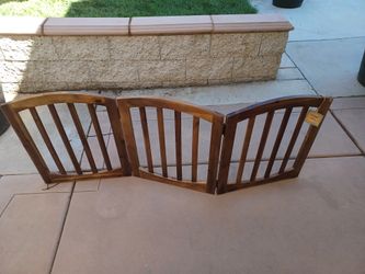 60.5w x 24w Wood Dog Gate 
