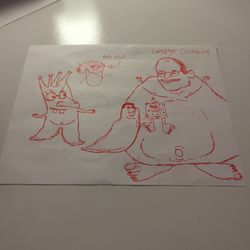 Peter Griffin Slug And George Caztanaza 