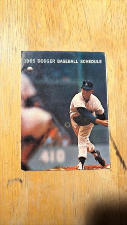 Dodgers vintage schedule