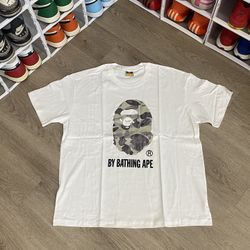 Bape Ape Head White Shirt Size XXL