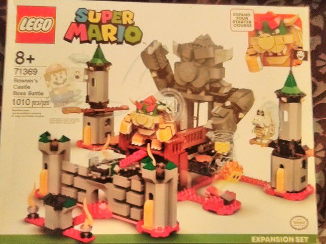 Lego Bowser's Castle Boss Battle & Starter Course Adventure With Mario
