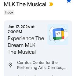 MLK THE MUSICAL JANUARY 17