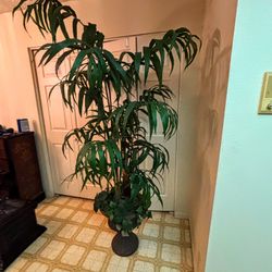 Large Tropical Fake Plant Tree In Pot