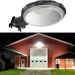 LED Barn Light, Dusk to Dawn Outdoor Lighting with 100W 10000LM 5000K Daylight, IP65 Waterproof Outdoor Security Flood Lights for Garage Yard Street W