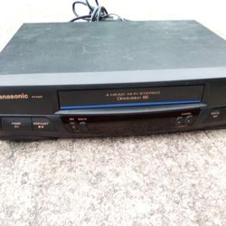 Panasonic Vcr Vhs Player Black