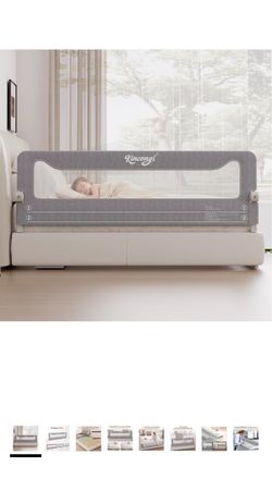 New in box! Bed Rail for Toddlers, 71 Inch Swing Down Toddler Bed Rails Wider U-Shape Base, Breathable Baby Bed Rail Guard for King, Queen, Full, Twin