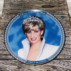 Plate Decor ..Tribute to Princess Diana from the Franklin Mint Limited Edition Collector Plate