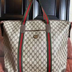 Gucci Supreme XL Travel Tote Bag