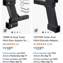 10000 Lb Dual Trailer Hitch Riser Adapter