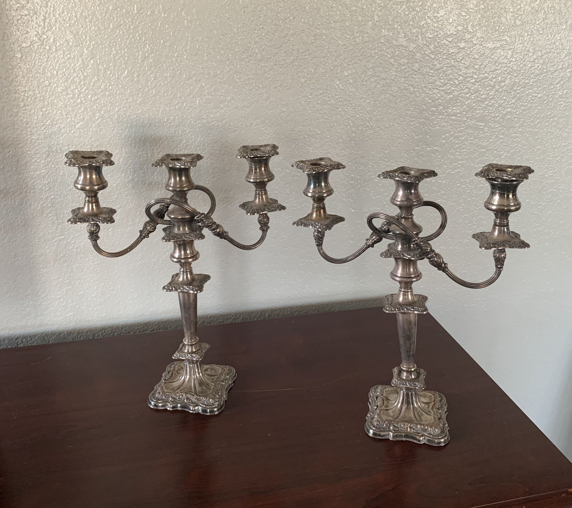 2 Antique Candelabras