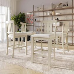 Brannon Clean-lines Counter Height Dining set 5 pieces