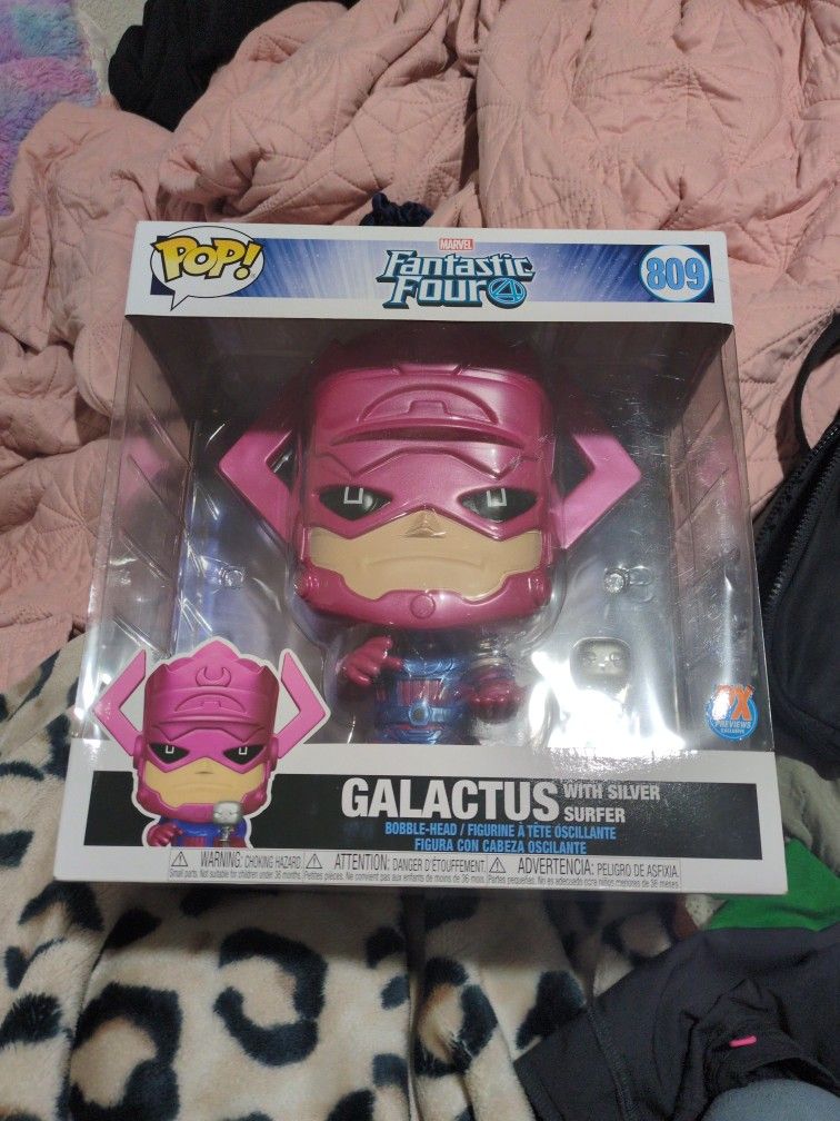 Fantastic 4, Galactus With Silver Surfer, 10 Inch Jumbo Pop