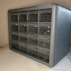 AKRO-MILS Drawer Bin Cabinet: 10.5x6.5 x8.5 in 16 Drawers