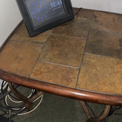 Tile Top Coffee  & 2 End Tables