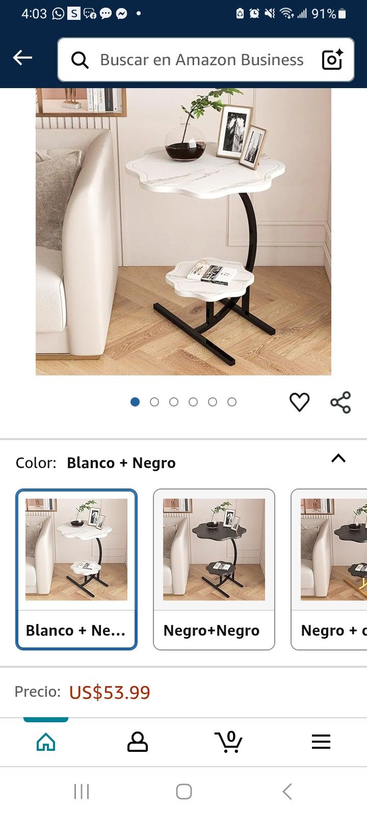 Decorating Side Table