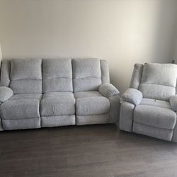 Light Grey Sofa Set