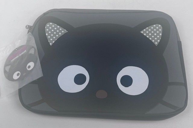 Sanrio 83773-3  ChocoCat Notebook Laptop  Tablet Sleeves/Protector Gray/ Black 