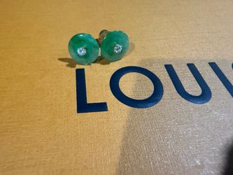 Jade earrings