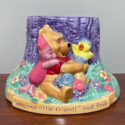 FTD Disney Winnie The Pooh And Friends Welcome Little Friend Vase Planter