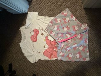 Hello Kitty Pajama Set Shirt and Shorts