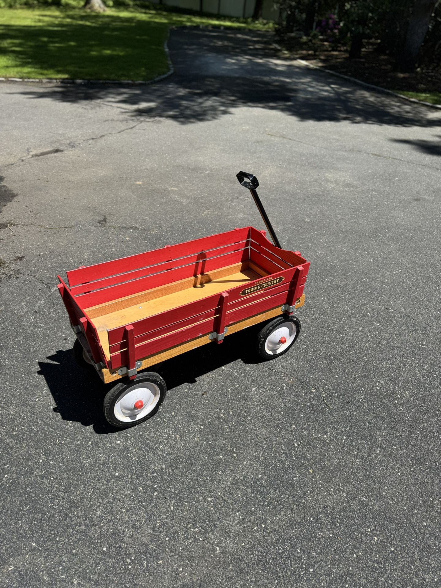 Rustic Radio Flyer Town And Country Pull Wagon