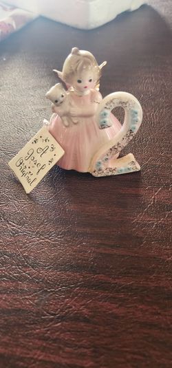 Vintage Josef Originals 2nd Birthday Girl Angel figurine