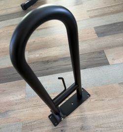 Elderly grab bar swinging