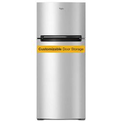 28 in. 17.64 cu. ft. Wide Top Freezer Refrigerator in Stainless Steel with EZ Connect Ice Maker Compatibility