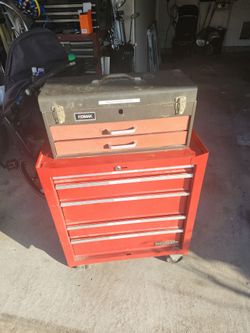 Westward 5 drawer tool box w homak top box