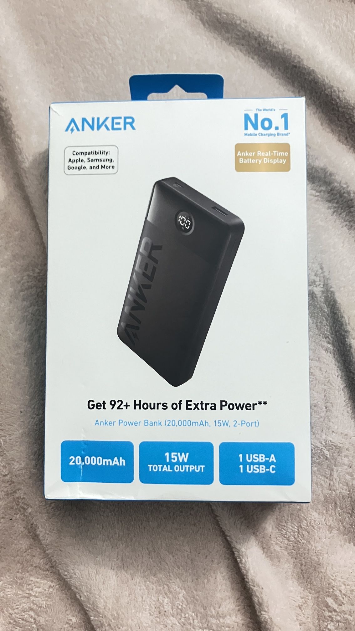 Anker 20,000 mAh Portable Fast/Smart Charger
