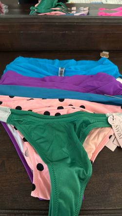 Bikini Bottoms Lot of 5 New with Tags- size large