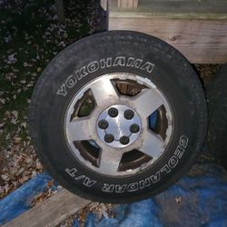 17" Chevy Silverado Rims W/tires