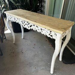 Farmhouse Console Entryway Table 