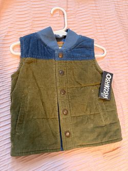 corduroy puffer vest OshKosh B'gosh.