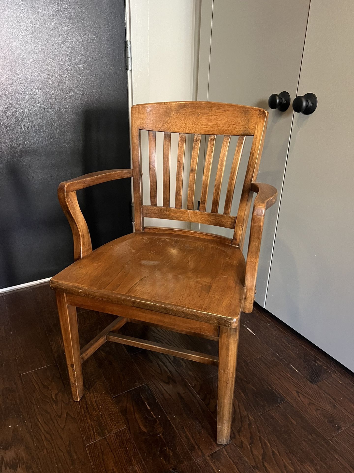 1940s Office Chair by Lucas Bros In., Baltimore MD