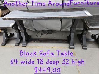 Table Entry/ Sofa table BlackWe are located at 2811 East Bell road. Another Time Around Furniture.