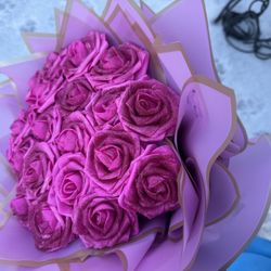 Valentine’s Day Bouquets Roses Are Two Dollars Each The Colors That We Have Are Pink, Purple, Green, Red Blue, Black And Orange