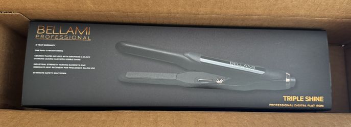 Triple Shine Professional Digital Flat Iron, Black Onyx & Copper