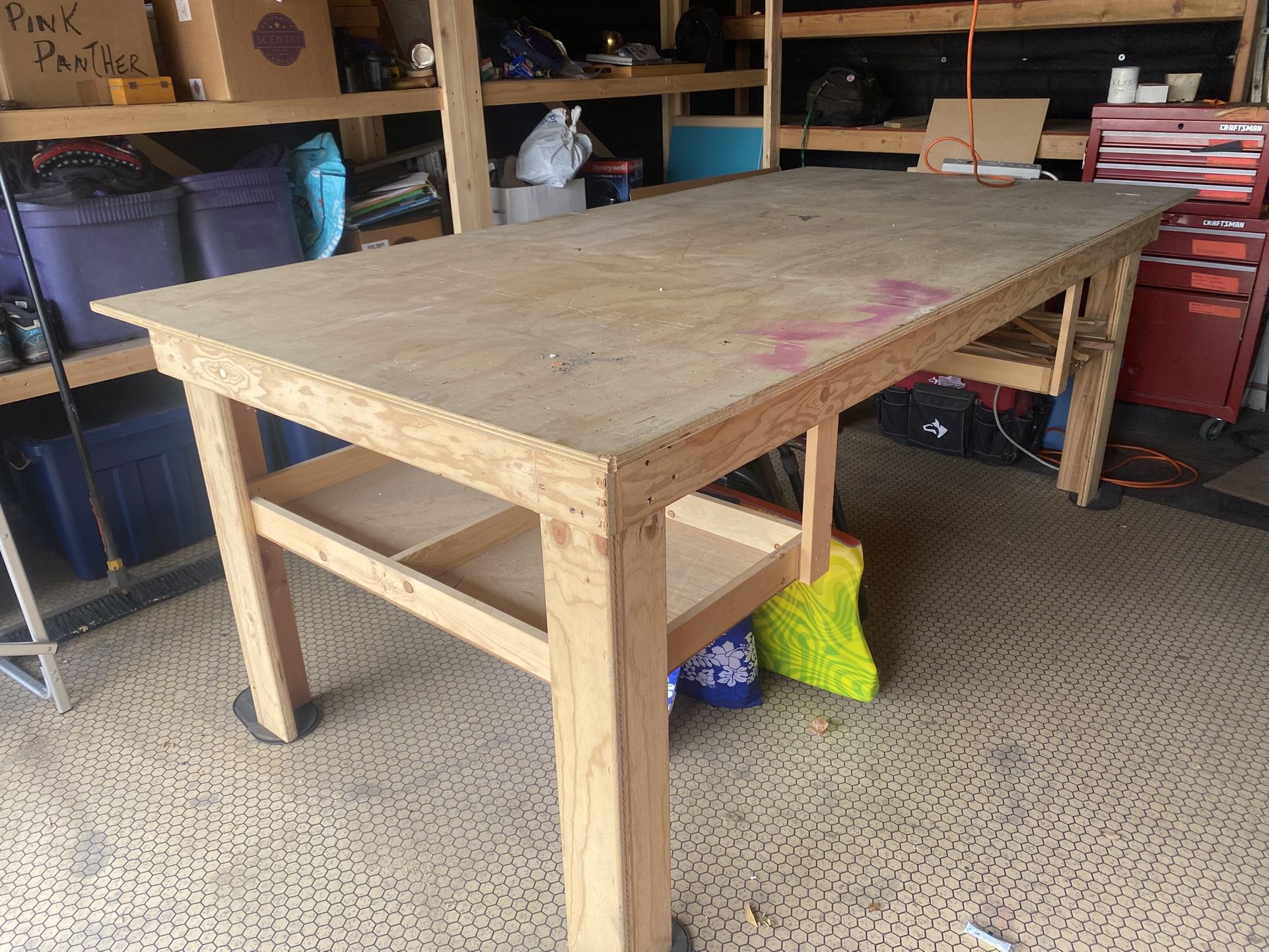 4x8 Plywood Work Table Good For Garage