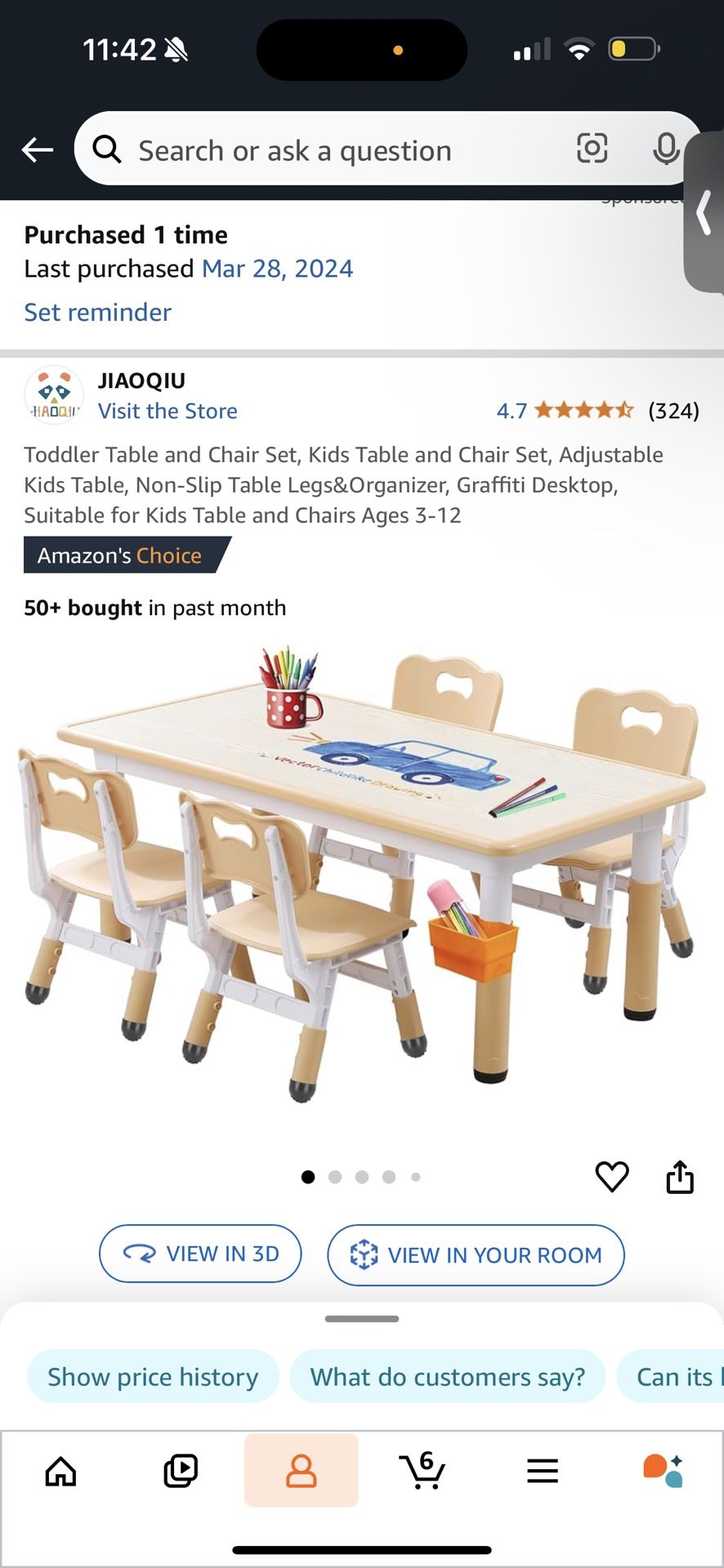 Toddler Table (4 Seats)