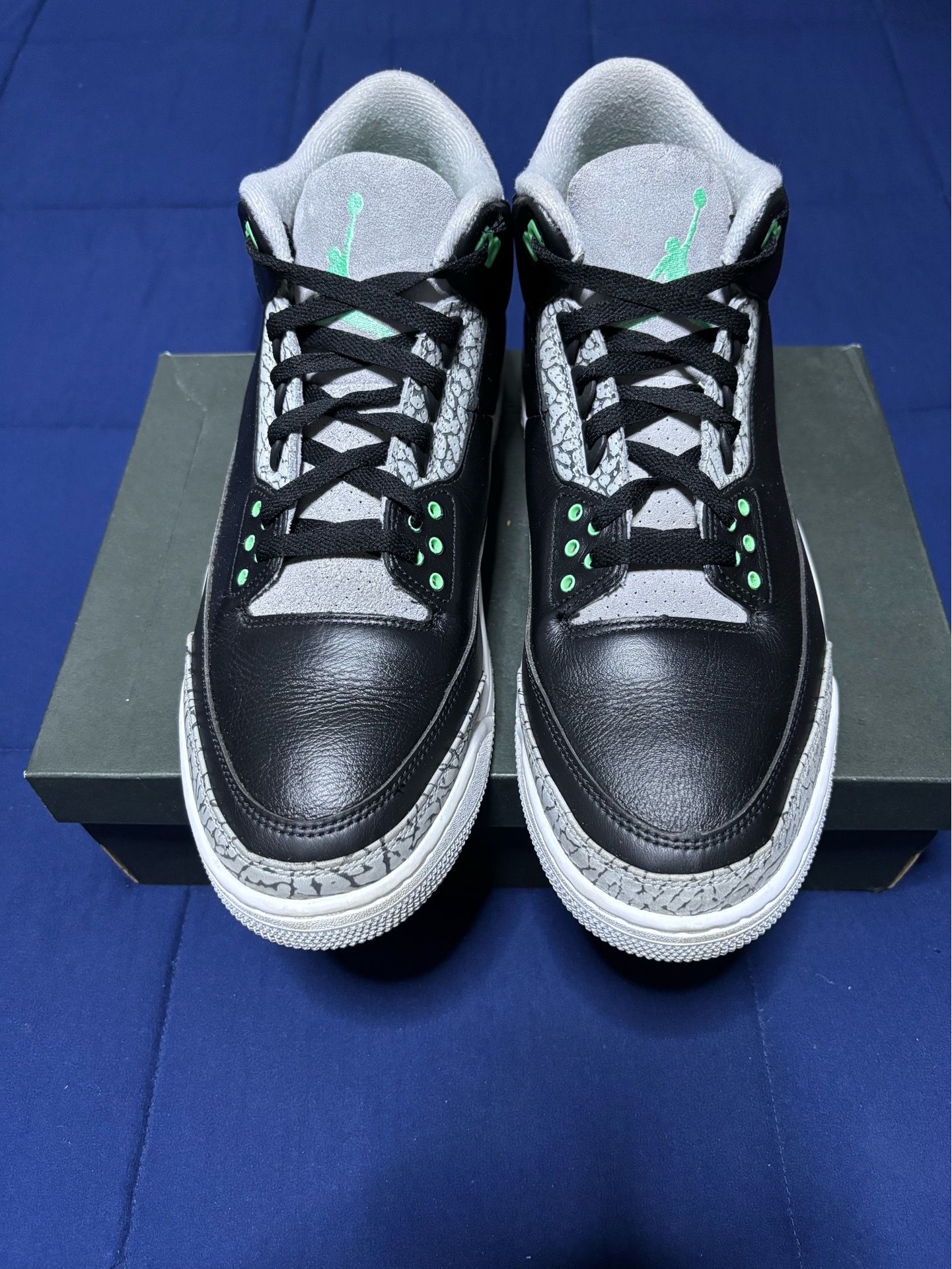 Jordan 3 Retro Green Glow 2024 Size 14