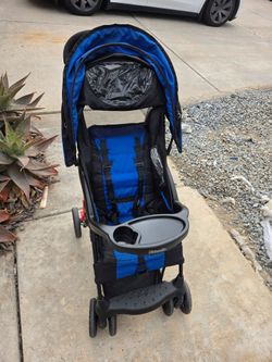 Kolcraft Cloud Sport Stroller - Black/Blue