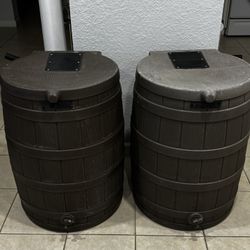 Two Rain Barrel . Used In Good Condition . 