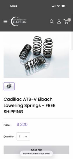 Eibach Pro kit cadillac ATS-V lowering springs