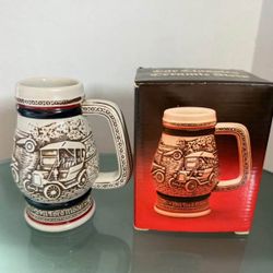 Vintage Avon Mini Car Classics Ceramic Stein 
