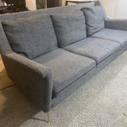 West Elm Gray Couch 